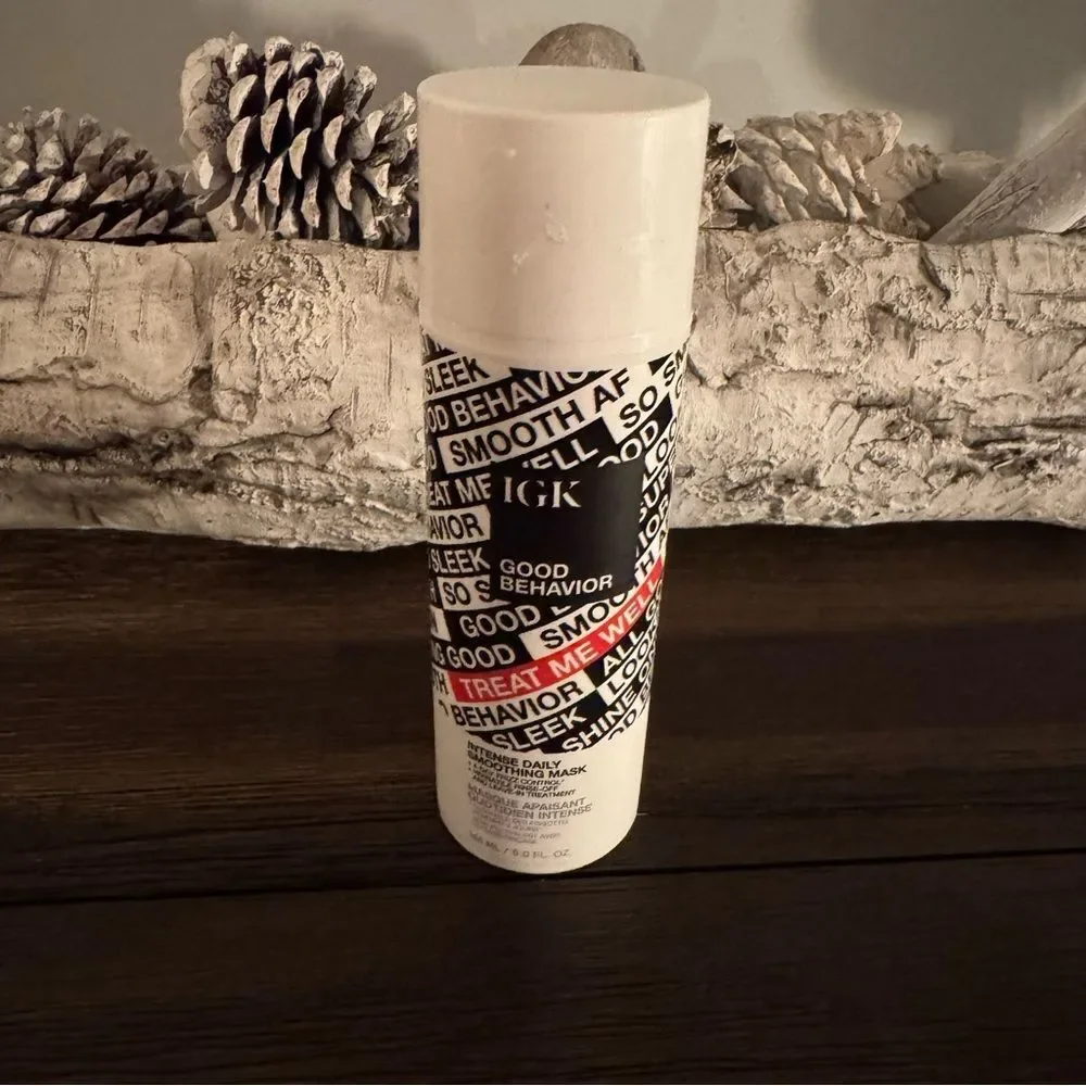 IGK Good Behavior Intense Daily Smoothing Mask 5 Fl Oz. (About 1/2 full)